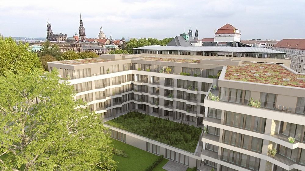 ドレスデン レジデンツ アム ツヴィンガーアパートホテル エクステリア 写真 The new building of the university